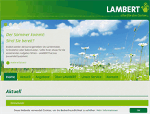 Tablet Screenshot of lambert.de